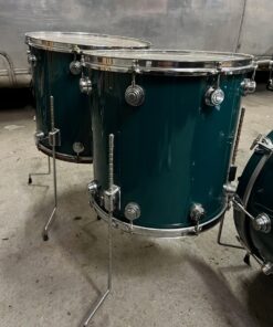 Vintage 1970s Camco USA LA 4 Piece 22 18 16 13 Green Drum Kit