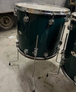 Vintage 1970s Camco USA LA 4 Piece 22 18 16 13 Green Drum Kit