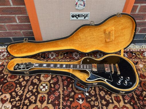 Vintage 1970s CSL Ibanez Les Paul Custom Black Japan Lefty Guitar