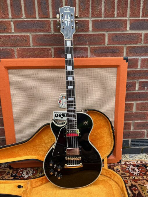 Vintage 1970s CSL Ibanez Les Paul Custom Black Japan Lefty Guitar