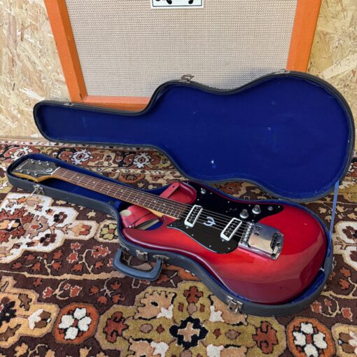 Vintage 1970s Epiphone ET270 Red Guitar OHSC Kurt Cobain