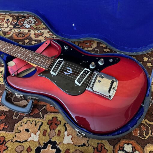 Vintage 1970s Epiphone ET270 Red Guitar OHSC Kurt Cobain