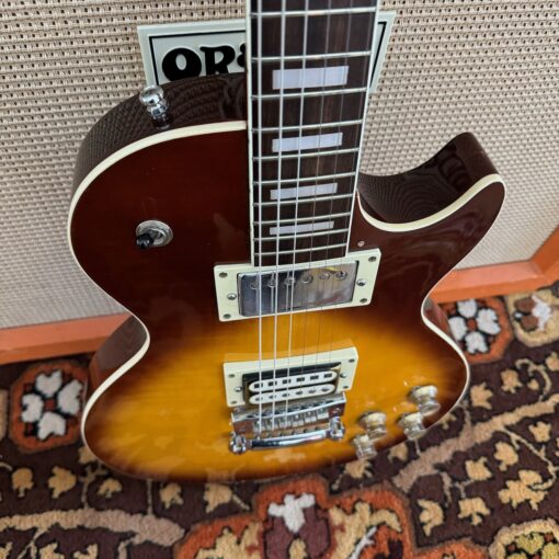 Vintage 1970s Japan Lawsuit Les Paul Sunburst Open Book Guitar