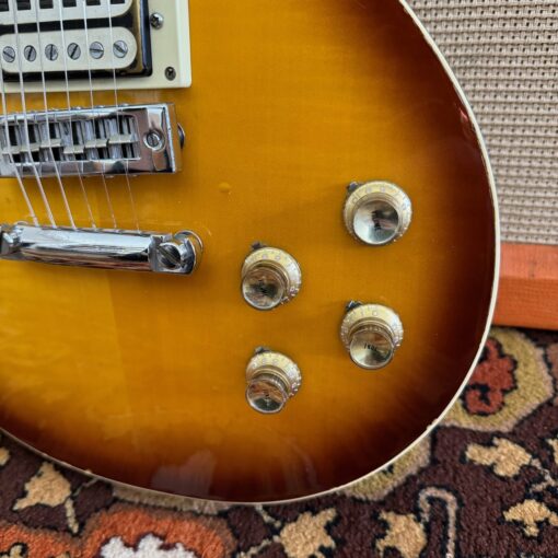 Vintage 1970s Japan Lawsuit Les Paul Sunburst Open Book Guitar