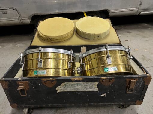 Vintage 1970s LP Tito Puente Solid Brass USA Timbales