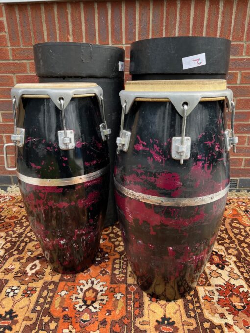Vintage 1970s Natal LP Fibreglass Congas Ex Strawberry Studios