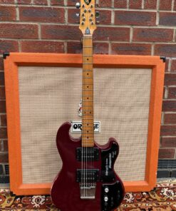 Vintage 1970s Shergold Masquerader Custom Wine Red Guitar 