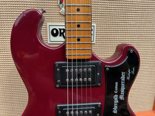 Vintage 1970s Shergold Masquerader Custom Wine Red Guitar 