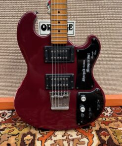 Vintage 1970s Shergold Masquerader Custom Wine Red Guitar 