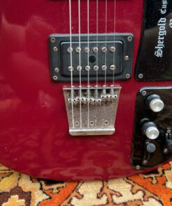 Vintage 1970s Shergold Masquerader Custom Wine Red Guitar 