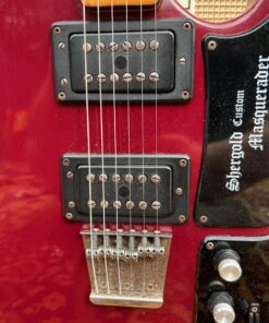 Vintage 1970s Shergold Masquerader Custom Wine Red Guitar 