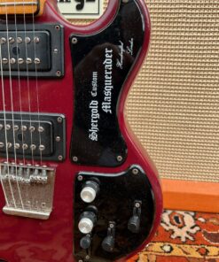 Vintage 1970s Shergold Masquerader Custom Wine Red Guitar 