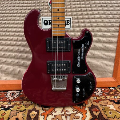Vintage 1970s Shergold Masquerader Custom Wine Red Guitar 