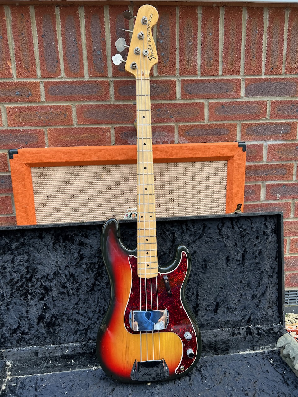 Vintage 1972 Fender USA Precision Sunburst Bass Guitar Tags Vintage 1972 Fender USA Precision Sunburst Bass Guitar Tags