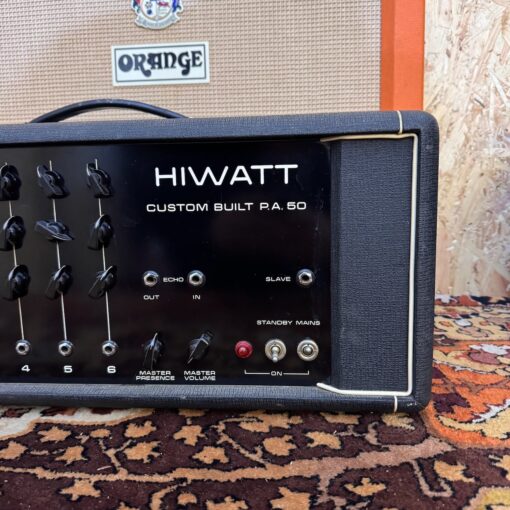 Vintage 1973 Hiwatt Custom Built PA50 50w DR512 Amplifier Head