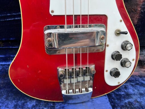 Vintage 1974 Rickenbacker 4001 Burgundyglo Bass Guitar OHSC