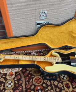 Vintage 1976 Fender USA Precision Olympic White Bass Guitar