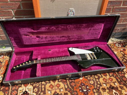 Vintage 1976 Gibson Firebird Bicentennial Black Ebony Guitar OHSC