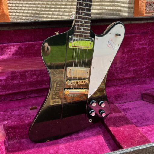 Vintage 1976 Gibson Firebird Bicentennial Black Ebony Guitar OHSC