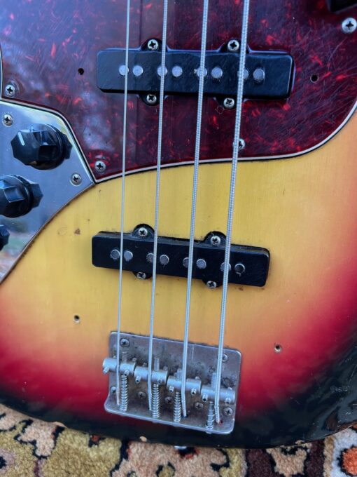 Vintage 1977 Antoria Jazz Japan Sunburst Lefty Bass Guitar