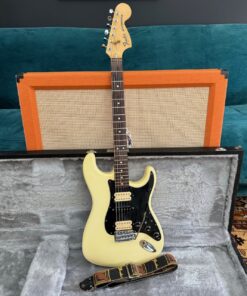 Vintage 1977 Fender Stratocaster HSH Olympic White Guitar