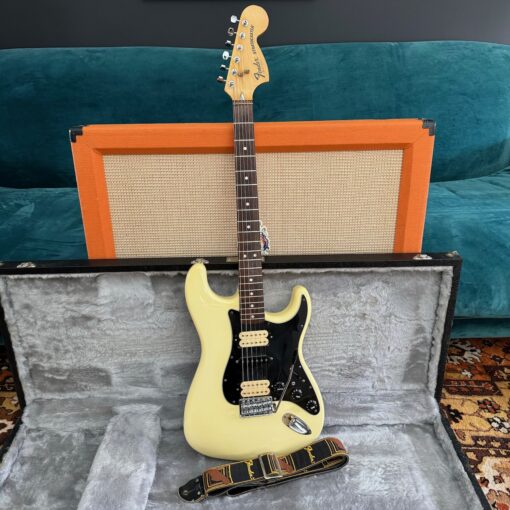 Vintage 1977 Fender Stratocaster HSH Olympic White Guitar