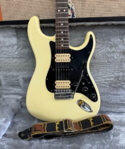 Vintage 1977 Fender Stratocaster HSH Olympic White Guitar