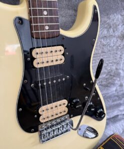 Vintage 1977 Fender Stratocaster HSH Olympic White Guitar
