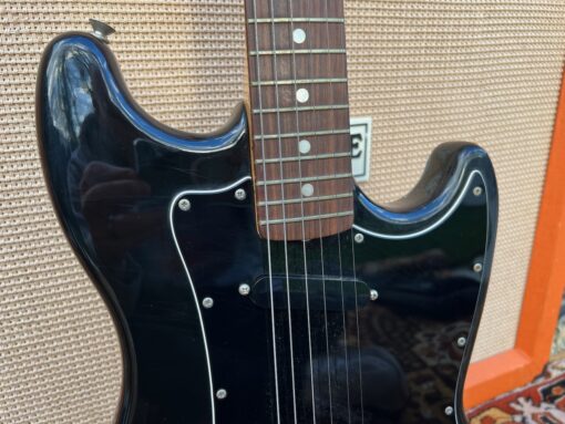 Vintage 1978 Fender Musicmaster Black Rosewood Electric Guitar