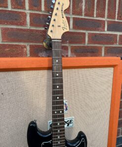 Vintage 1978 Fender Musicmaster Black Rosewood Electric Guitar