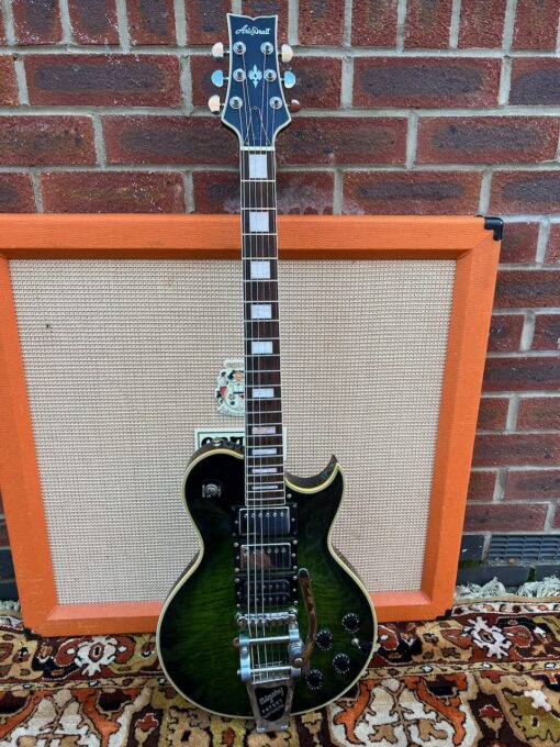 Vintage 1979 Aria Pro II LC440 Custom Japan Green Guitar