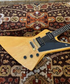 Vintage 1980 Gibson Explorer E2 Natural Electric Guitar Case