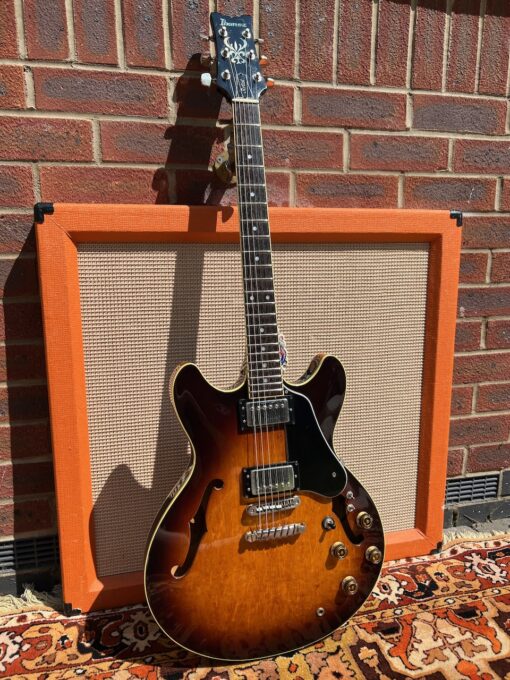 Vintage 1980 Ibanez AS100 Artist Sunburst Japan Electric Guitar