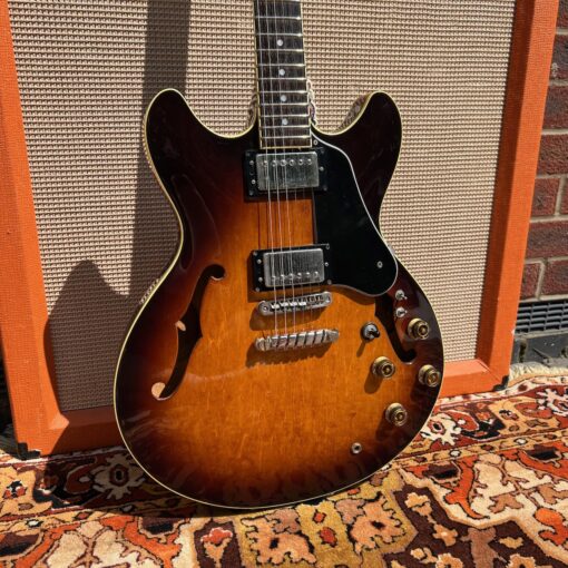 Vintage 1980 Ibanez AS100 Artist Sunburst Japan Electric Guitar