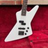 Vintage 1980s Hamer USA Blitz White Bass Guitar OHSC