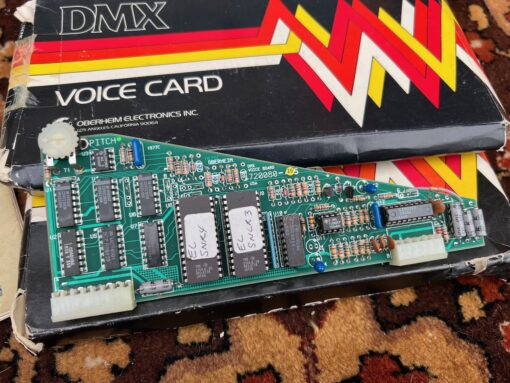 Vintage 1980s Oberheim DMX Digital Drum Machine Manual Cards
