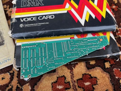 Vintage 1980s Oberheim DMX Digital Drum Machine Manual Cards