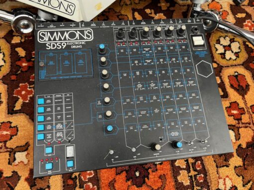 Vintage 1980s Simmons Electronic Drum Kit Cymbals SDS9 Module