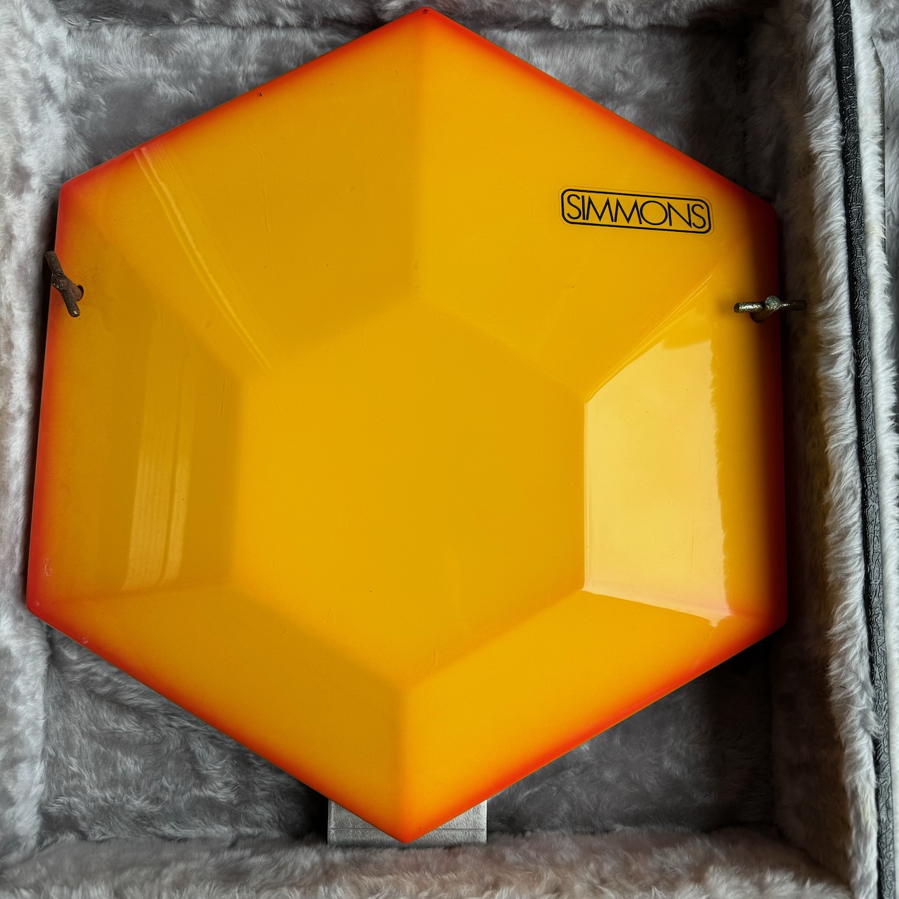 Vintage 1980s Simmons Red Yellow 7x Drums Pads Controllers Ronnie Lane Studio Vintage 1980s Simmons Red Yellow 7x Drums Pads Controllers Ronnie Lane Studio