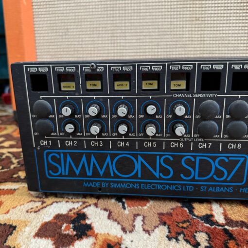 Vintage 1980s Simmons SDS7 Rack Drum Machine System Ronnie Lane Studio