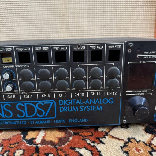 Vintage 1980s Simmons SDS7 Rack Drum Machine System Ronnie Lane Studio