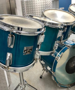 Vintage 1980s Tama Superstar Aquamarine 8 Piece Drum Kit