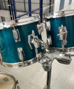 Vintage 1980s Tama Superstar Aquamarine 8 Piece Drum Kit