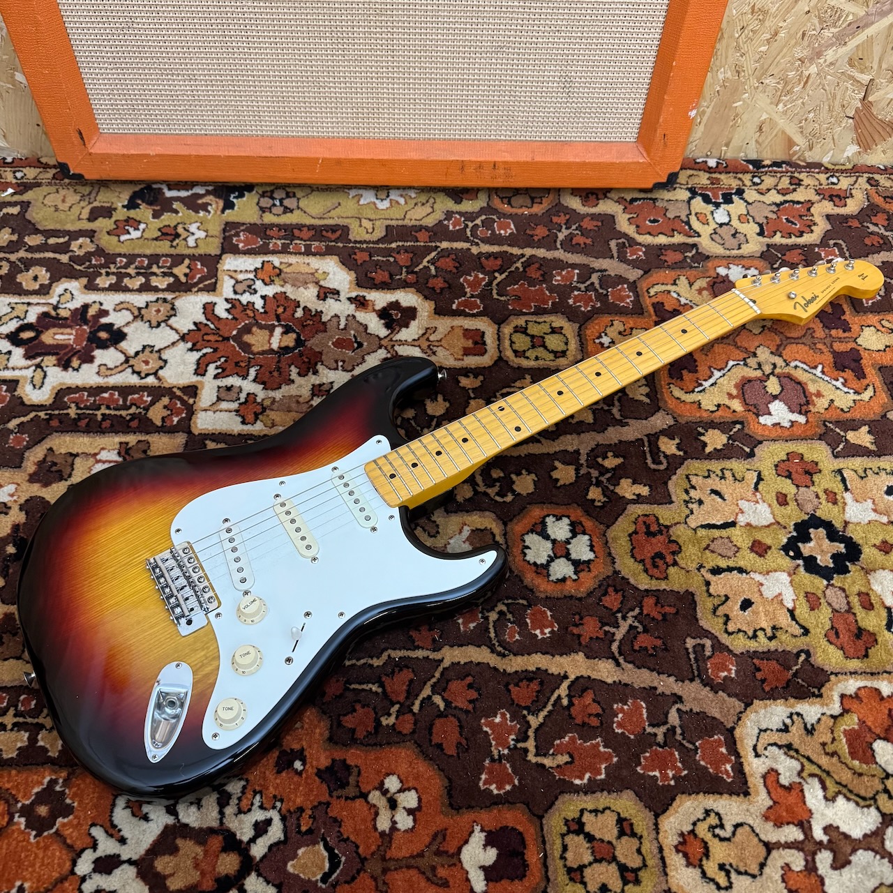 Vintage 1981 Tokai Springy Sound Sunburst Maple Stratocaster Guitar Vintage 1981 Tokai Springy Sound Sunburst Maple Stratocaster Guitar
