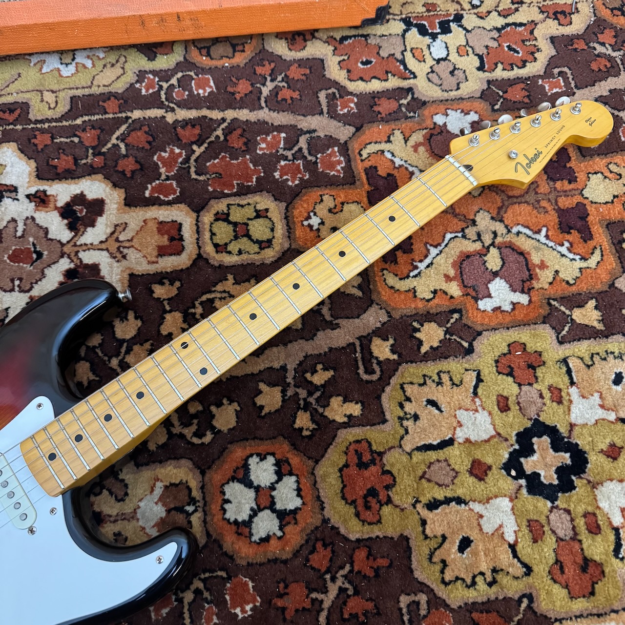 Vintage 1981 Tokai Springy Sound Sunburst Maple Stratocaster Guitar Vintage 1981 Tokai Springy Sound Sunburst Maple Stratocaster Guitar