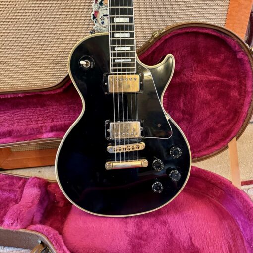 Vintage 1983 Gibson Les Paul Custom Black Beauty Guitar