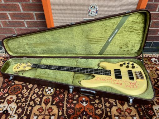 Vintage 1984 Ibanez Musician MC924 Bass Guitar Signed Jack Bruce Noel Redding