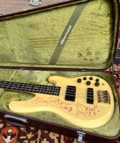 Vintage 1984 Ibanez Musician MC924 Bass Guitar Signed Jack Bruce Noel Redding