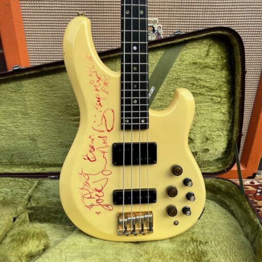 Vintage 1984 Ibanez Musician MC924 Bass Guitar Signed Jack Bruce Noel Redding