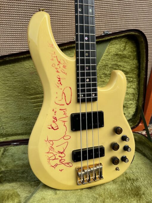Vintage 1984 Ibanez Musician MC924 Bass Guitar Signed Jack Bruce Noel Redding